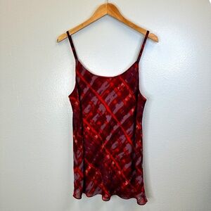 Cabi Red and Purple Cherish Camisole Tank size Large